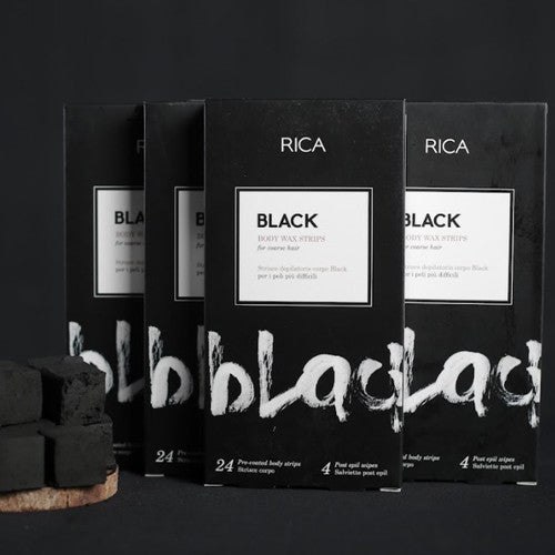 Body Wax Strips Black 24S